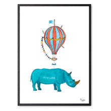 Load image into Gallery viewer, Nabiha the rhinoceros&lt;br&gt;Several variants&lt;br&gt;&lt;i&gt;With&lt;/i&gt; and &lt;i&gt;without&lt;/i&gt; word

